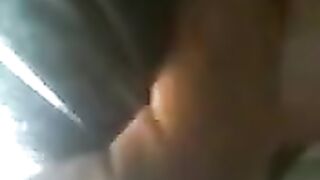 On the bus, he was so horny he couldn't resist the urge