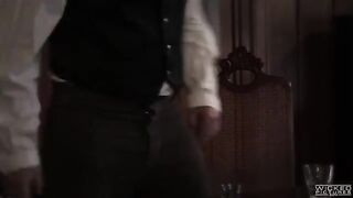 A man fucked in the bar the girl in stockings and pantyhose