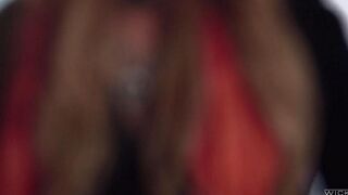 Three guys with flaps fucked a blonde in sexy stockings