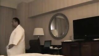 A young man brought a prostitute to the hotel room and started to undress her