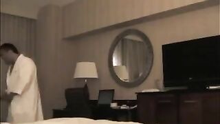 A young man brought a prostitute to the hotel room and started to undress her