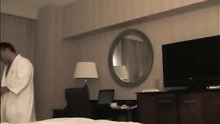 A young man brought a prostitute to the hotel room and started to undress her