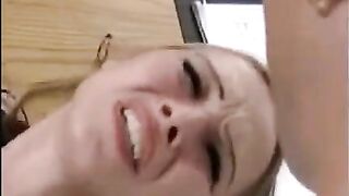 A hand job while getting a dick in the pussy