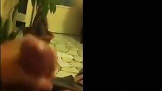 Finger the pussy while removing clothes on your mobile phone