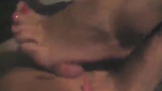 Masturbating with my cock and watching homemade porn