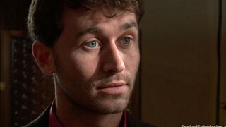 A man tied the girl and had rough sex with her, similar to other intense BDSM scenes