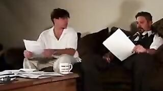 A real incest - his brother made a cumshot in the pussy