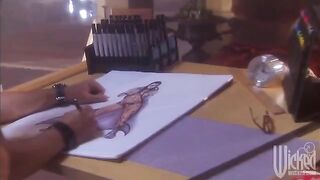 A man fucks his gorgeous mistress wearing sexy glasses