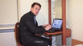 A hot woman is fucking with her neighbor to pay a debt