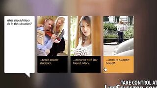 A young beauty has sex and gets a lot of pleasure
