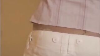 The sexy brunette Asian was fucked by a huge dick in her mouth
