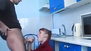 The drunk slut threw up on her neighbor at the party