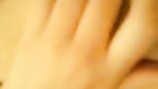 Beautiful and juicy pussy is wet from the end of a homemade video
