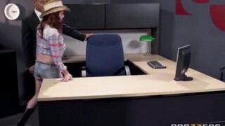 Asian guy fucked his secretary at the workplace, it’s not a sin