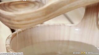 The guy suggested sex to a woman in the sauna