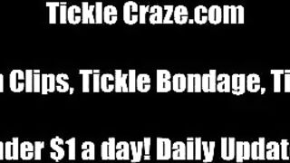I tied my girlfriend and tickled her bikini