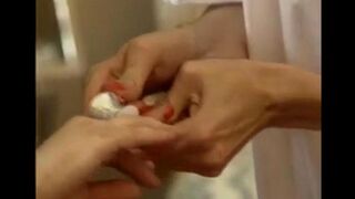Two girls fuck each other’s ass holes using their fingers in a hot threesome