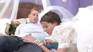 Group sex with a hot bride, the culmination of her big day