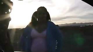 The fat woman has a huge vagina that swallows everything