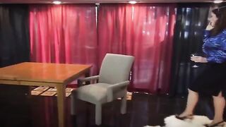A woman enticed her neighbor while her husband was away at home