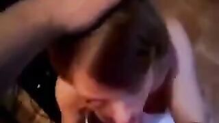 The guy did not expect that after a blowjob, he would finish like this on her