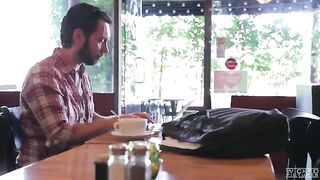 The guy picked up an Asian in a cafe and fucked her hard