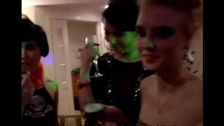 Sexual beauties fucked at a big party
