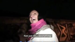 The girl has sex with a guy straight in the toilet