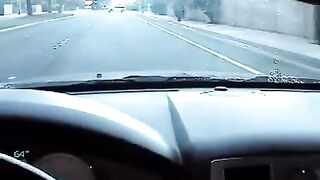 A girl was sucking cock in the car for money