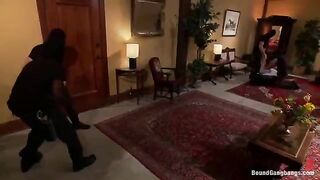 The bride was fucked by the guests in front of her groom