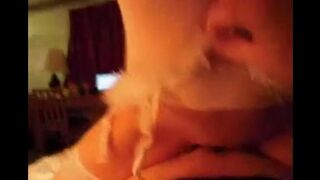 A wife plays the role of Snow Maiden and surprises her husband in a steamy scene