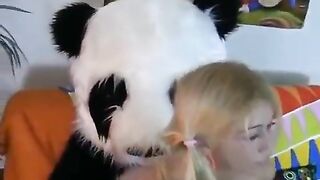 A young girl was fucked by a bear in a passionate encounter