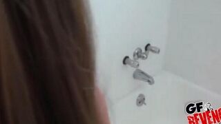 Hot brunette with nice butt enjoys home sex in front of the camera