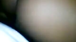A small black cock was pulled into a tight crotch. It was a great sight