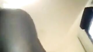 Negro man fucked fat and juicy ass of his wife in anal