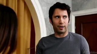A pleasant massage is a guarantee for a good fuck with a brunette