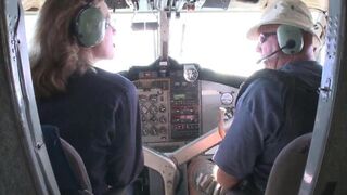 A sexy flight attendant gets fucked by her passenger’s hard dick