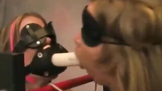 Two lesbians have fun and play with each other using sex toys