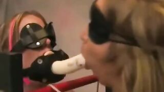 Two lesbians have fun and play with each other using sex toys