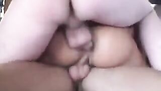 She loves sex with two guys at the same time. Watch her
