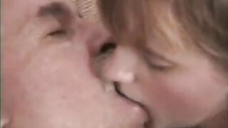 The grandfather gently fucked her finger with the beauty and caressed