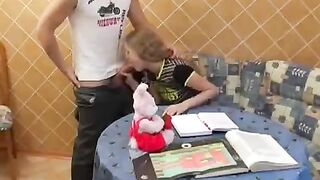 The schoolgirl skipped lessons and had sex instead