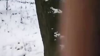 The guy tried to freeze his dick and pussy in time