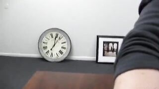 Girl with cancer at porn casting, her first sexual audition