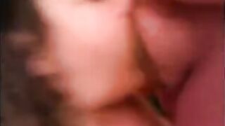 The guy made a friend sit on her knees and pushed his cock in her mouth