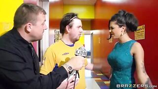 A group of guys fucked the girl in front of a crowd