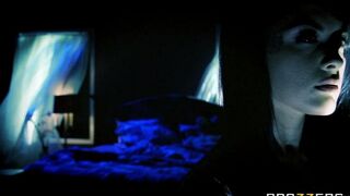 The brunette had a bad sleep and her husband fucked her