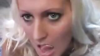 The whims licked sperm from a spoon, a delicate and intimate act