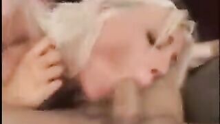 Cute girls fuck with two guys and amuse them with their nice butts