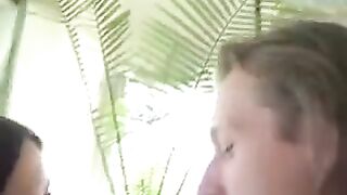 A hot girl was walking around, and a man filmed her ass